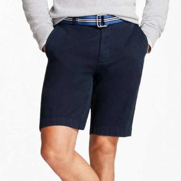 Brooks Brothers Navy Chino Shorts - Picture 1 of 13